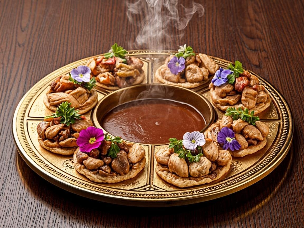 Assiette des quatre continents