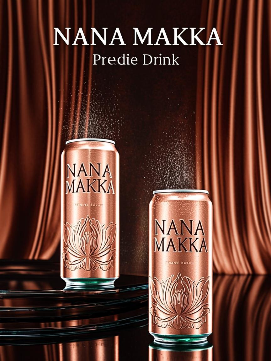Slim can rose gold arabesque