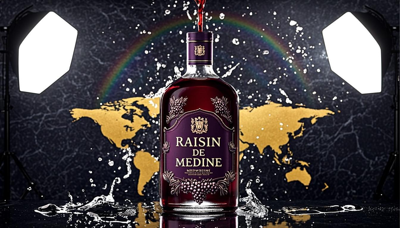 Héro versement sur carte du monde raisin
