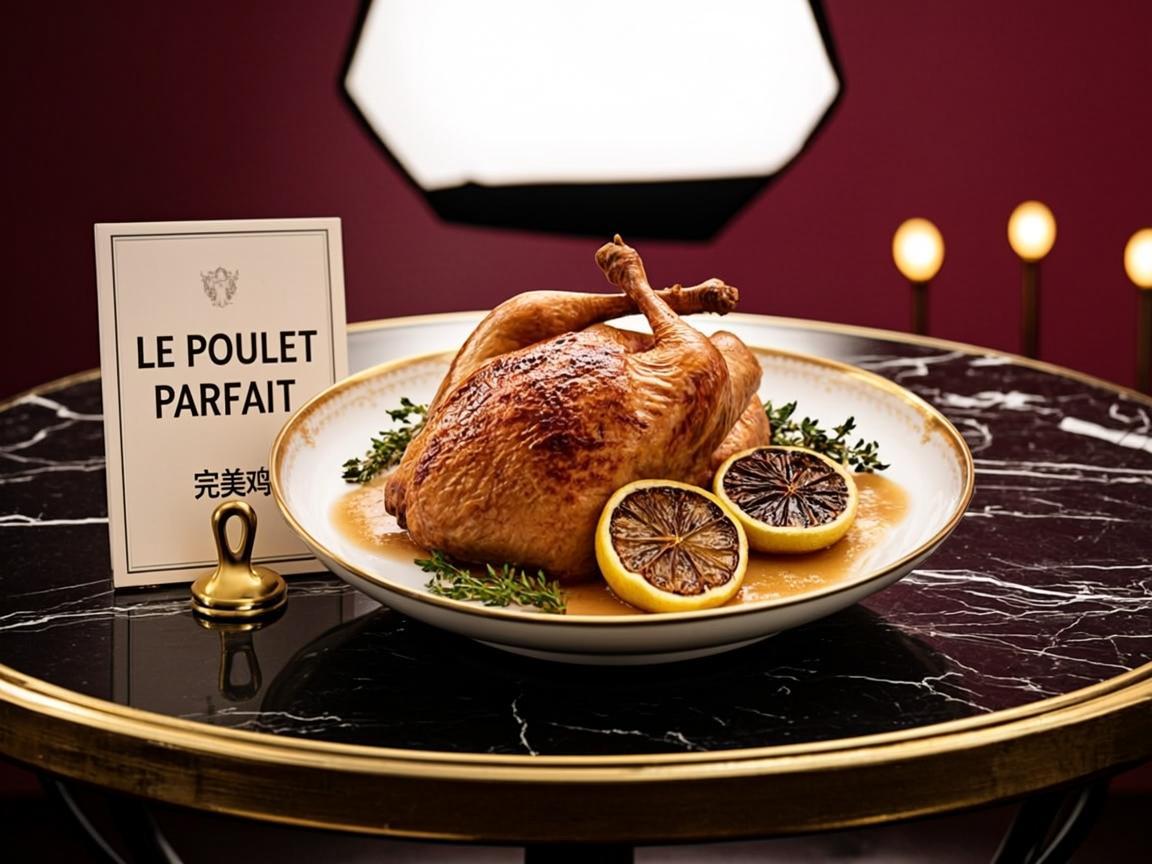 Demi poulet citron braise