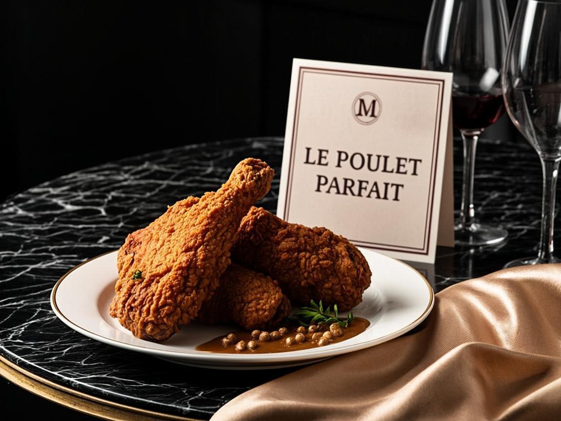 Poulet frit croustillant d'or
