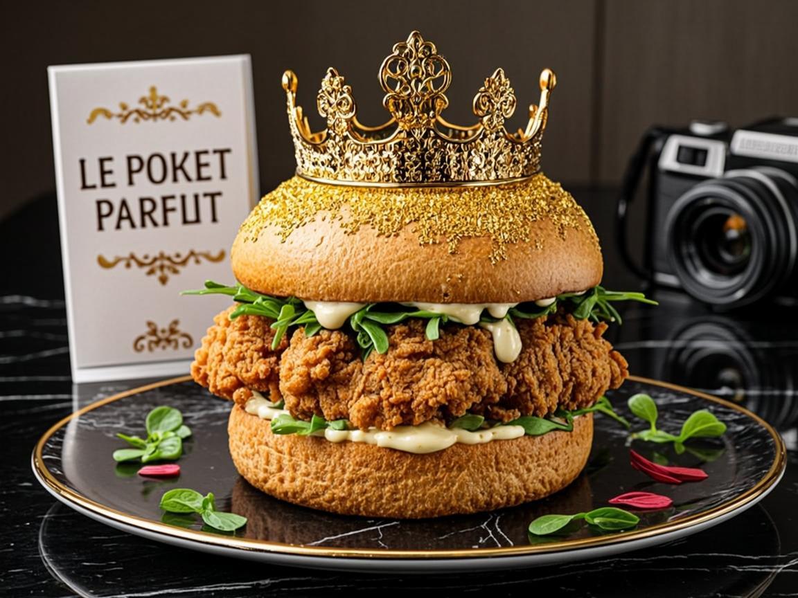 Burger poulet croustillant parfait